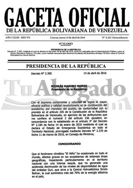 #Texto Decreto que declara el 18 de abril de 2016... 5 CgVCBF WIAAFYAe