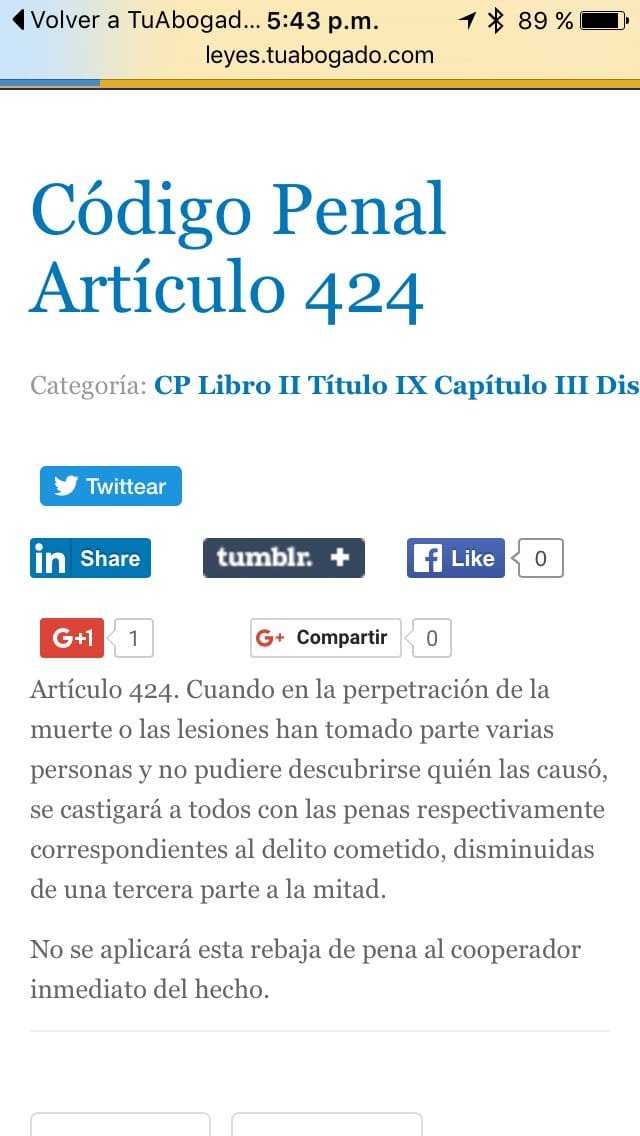 Este es el artículo del Código Penal aplicable a l... 12 CkiqCcWWkAAHXva