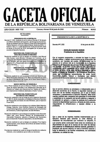 Decreto de horario especial laboral 8 a.m. a 1 p.m... 4 Cm18GKDWIAAVTeB