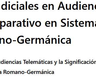 Transacciones Judiciales en Audiencias Telemáticas
