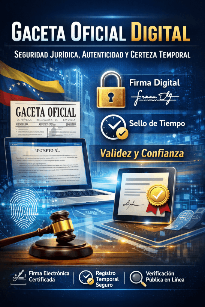 Una Gaceta Oficial con Firma Digital 1 Una Gaceta Oficial con Firma Digital