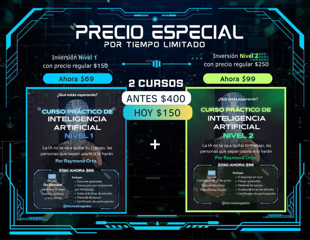 Curso práctico de Inteligencia Artificial - Nivel 2 5 Pack 2 cursos