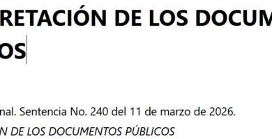 INTERPRETACIÓN DE LOS DOCUMENTOS PÚBLICOS