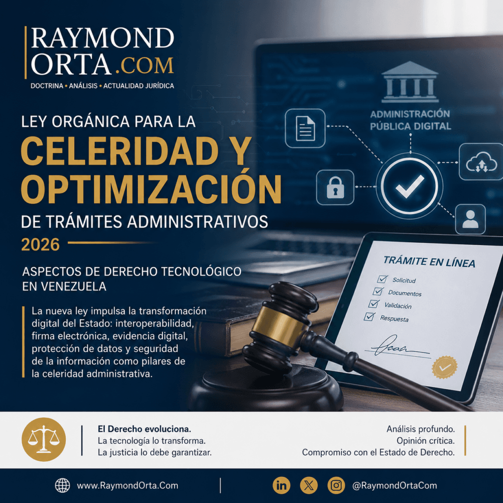 Breve análisis de la Ley Orgánica para la Celeridad y Optimización de Trámites Administrativos (2026)