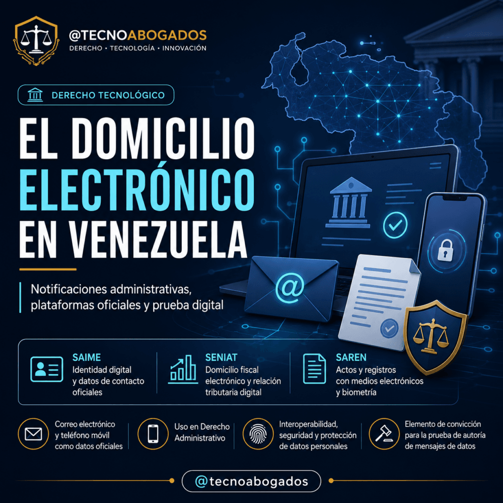 El domicilio electrónico en Venezuela